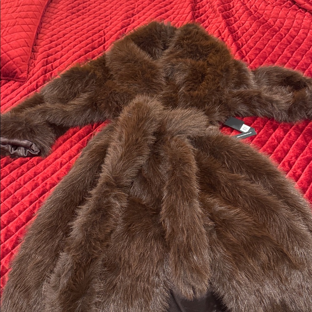 AFRM Java Faux Fur Coat NWT*****